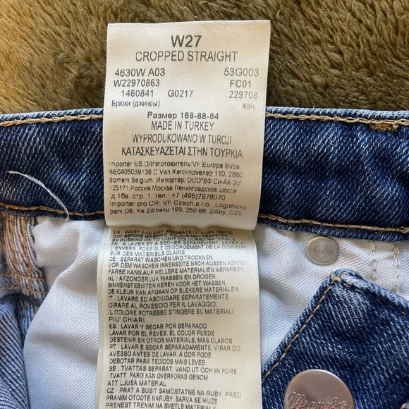 Wrangler Cropped Straight High Waist Jeans - Picture 5 of 5